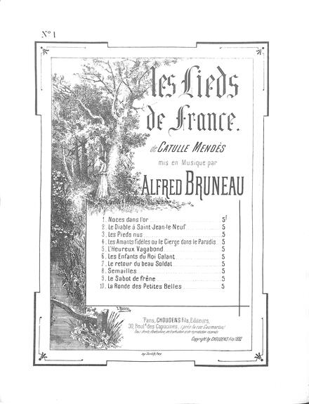 Les Lieds de France (Mendès / Bruneau)