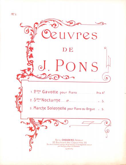 OEuvres de J. Pons
