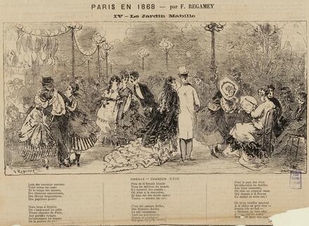 Paris en 1868 : le jardin Mabille (F. Regamey)