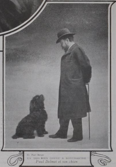 Paul Delmet et son chien