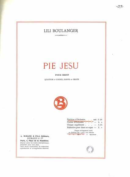 Pie Jesu (Lili Boulanger)