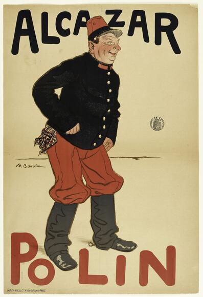 Polin à l'Alcazar (affiche d'Adrien Barrère)