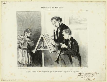 Professeurs et moutards : 29 (Daumier)