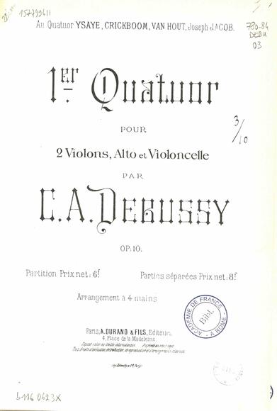 Quatuor à cordes (Claude Debussy)