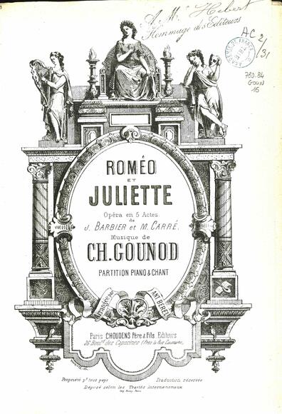 Roméo et Juliette (Barbier & Carré / Gounod)