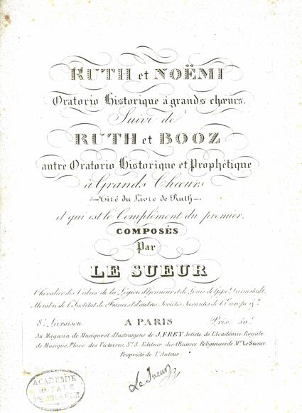 Ruth et Noëmi (Jean-François Le Sueur)