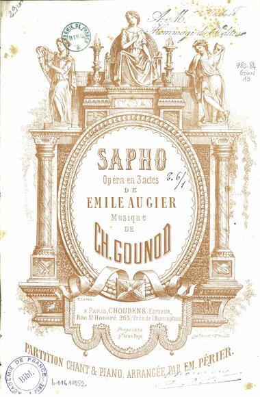 Sapho (Augier / Gounod)