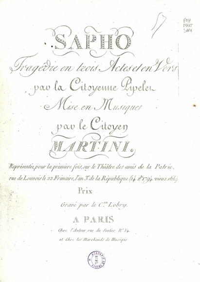 Sapho (Salm / Martini)