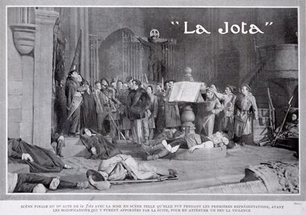 Scène de La Jota (Laparra) : final de l'acte II