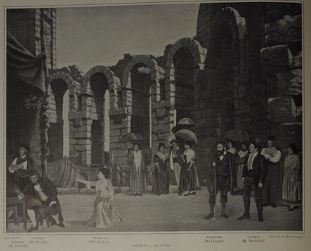 Scène de Mireille de Gounod : acte II, Les Arènes