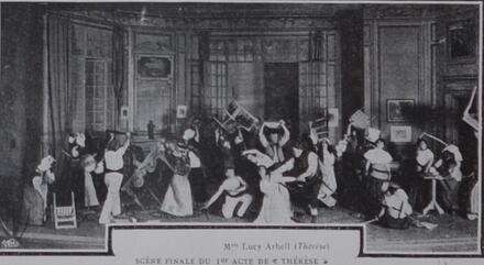 Scène de Thérèse (Massenet) à Monte-Carlo : final de l'acte I