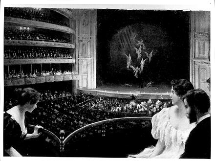 Scène finale de Faust de Gounod au Metropolitan Opera de New York (d'après Curran)