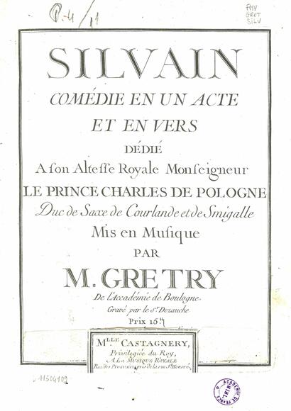 Silvain (Marmontel / Grétry)