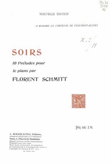 Soirs op. 5 (Florent Schmitt)