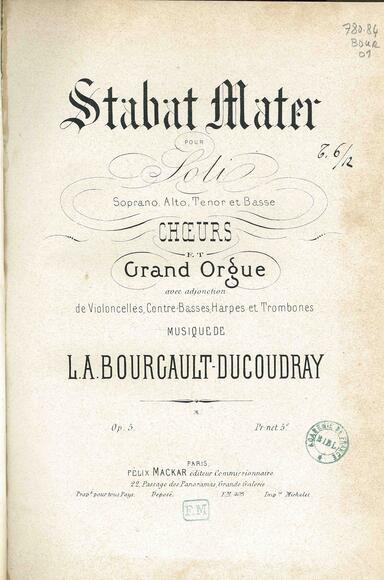 Stabat Mater (Louis-Albert Bourgault-Ducoudray)