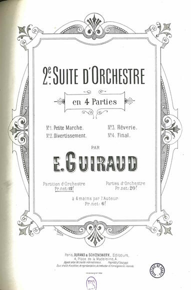 Suite d'orchestre n° 2 (Ernest Guiraud)
