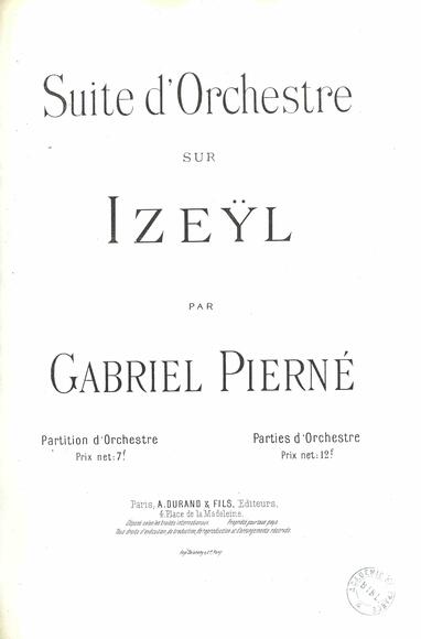Suite d'orchestre sur Izeÿl (Gabriel Pierné)
