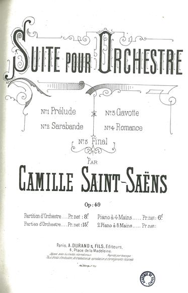 Suite pour orchestre (Camille Saint-Saëns)