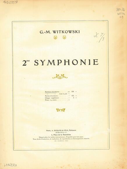 Symphonie n° 2 (Georges-Martin Witkowski)