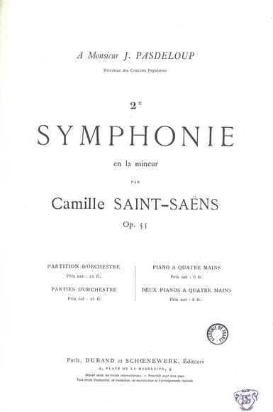 Symphonie n° 2 en la mineur (Camille Saint-Saëns)