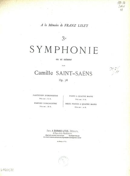 Symphonie n° 3 (Camille Saint-Saëns)