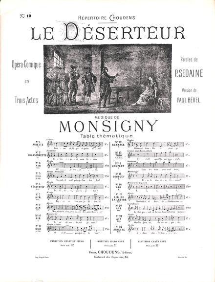Le Déserteur (Monsigny)