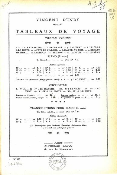 Tableaux de voyage (Vincent d'Indy)