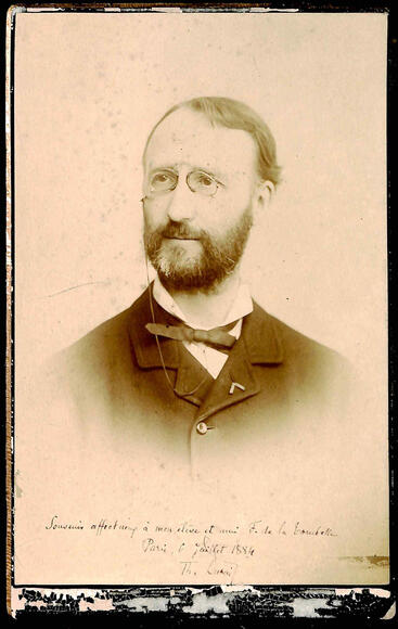 Théodore Dubois (photographie dédicacée à Fernand de La Tombelle)
