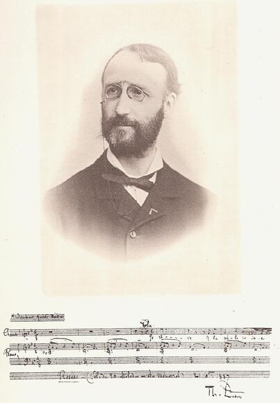 Théodore Dubois (portrait et autographe)