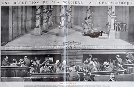 Une répétition de La Sorcière à l'Opéra-Comique