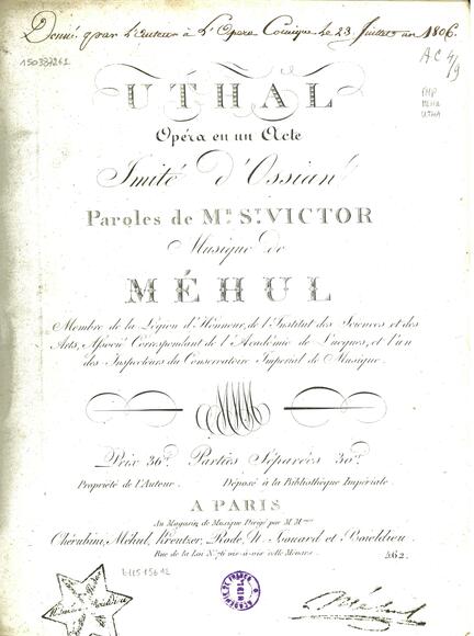 Uthal (Bins de Saint-Victor / Méhul)