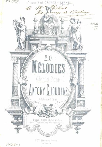 Vingt Mélodies (Antoine de Choudens)