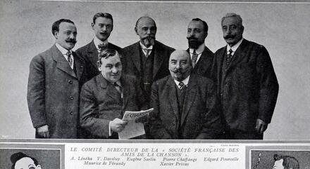 Comité directeur de la Société français des amis de la chanson