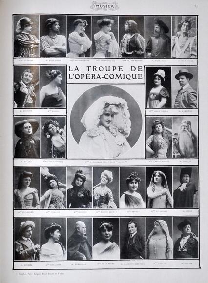 La troupe de l'Opéra-Comique (1907)