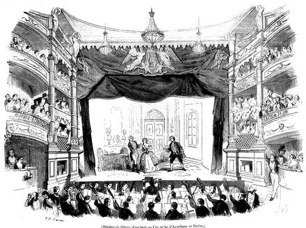 Scène d'Angélique et Médor (Thomas) à l'Opéra-Comique