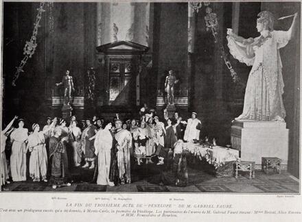 Scène de Pénélope (Fauré) à Monte-Carlo : fin de l'acte III