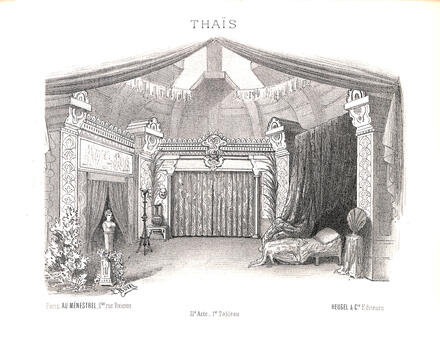 Décor de Thaïs de Massenet (2e acte - 1er tableau)
