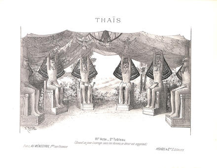 Décor de Thaïs de Massenet (3e acte - 2e tableau)