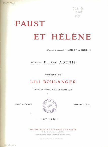 Faust et Hélène (Adenis / Boulanger)