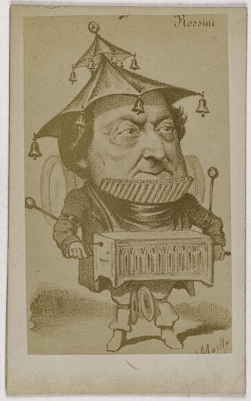 Gioachino Rossini (caricature de Mailly)