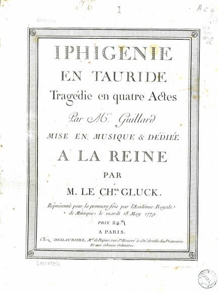 Iphigénie en Tauride (Guillard / Gluck)