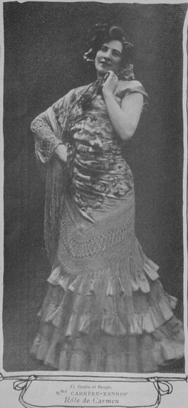Marguerite Carrère-Xanrof en Carmen