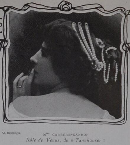 Marguerite Carrère-Xanrof en Vénus (Tannhaüser de Wagner)