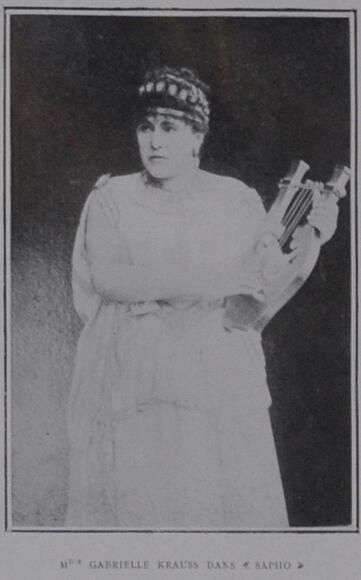 Maria Gabriele Krauss en Sapho (Gounod)