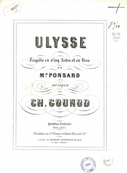 Ulysse (Ponsard / Gounod)