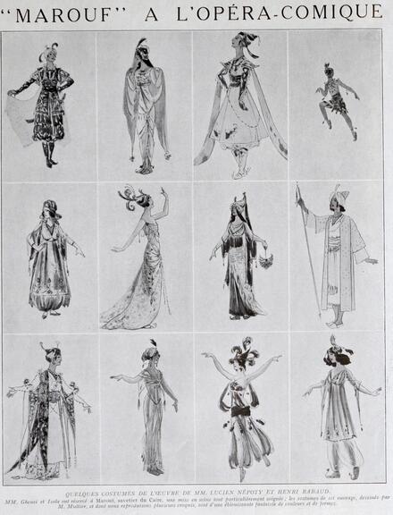 Costumes de Marouf savetier du Caire à l'Opéra-Comique