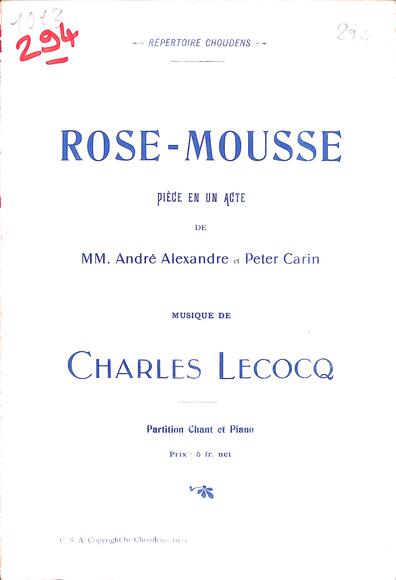 Rose-Mousse (Alexandre & Carin / Lecocq)