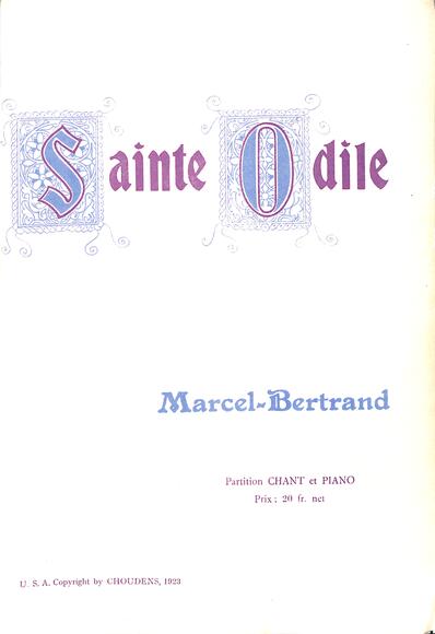 Sainte Odile (Lignereux / Bertrand)