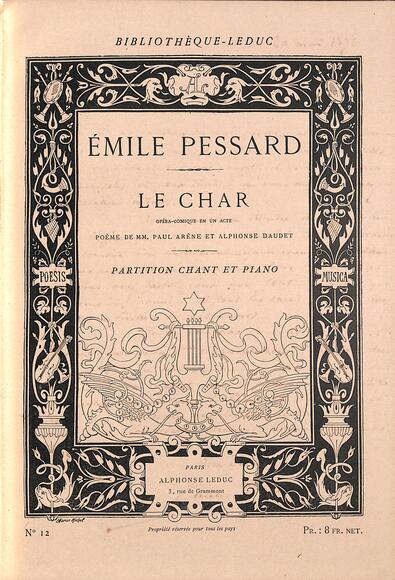 Le Char (Arène & Daudet / Pessard)