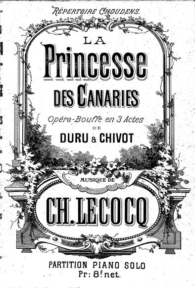La Princesse des Canaries (Lecocq)